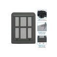 thumbnail image 3 of Dog Screen Door, Inside Door Flap 12x14x0.4 Inch, Lockable Pet Magnetic Self-Closing Sturdy Screen Door with Locking Function for Dogs Cats for Existi, 3 of 4