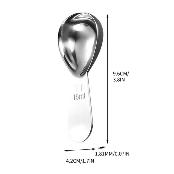 potrochi 15ml Coffee Scoop, Stainless Steel Tablespoon, Measure Spoon, Short Handle Tablespoon Measuring Spoons Ideal for Precise Coffee Brewing and Baking