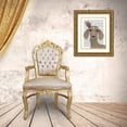 thumbnail image 3 of Fab Funky 12x14 Gold Ornate Wood Framed with Double Matting Museum Art Print Titled - Posh White Goat Book Print, 3 of 4