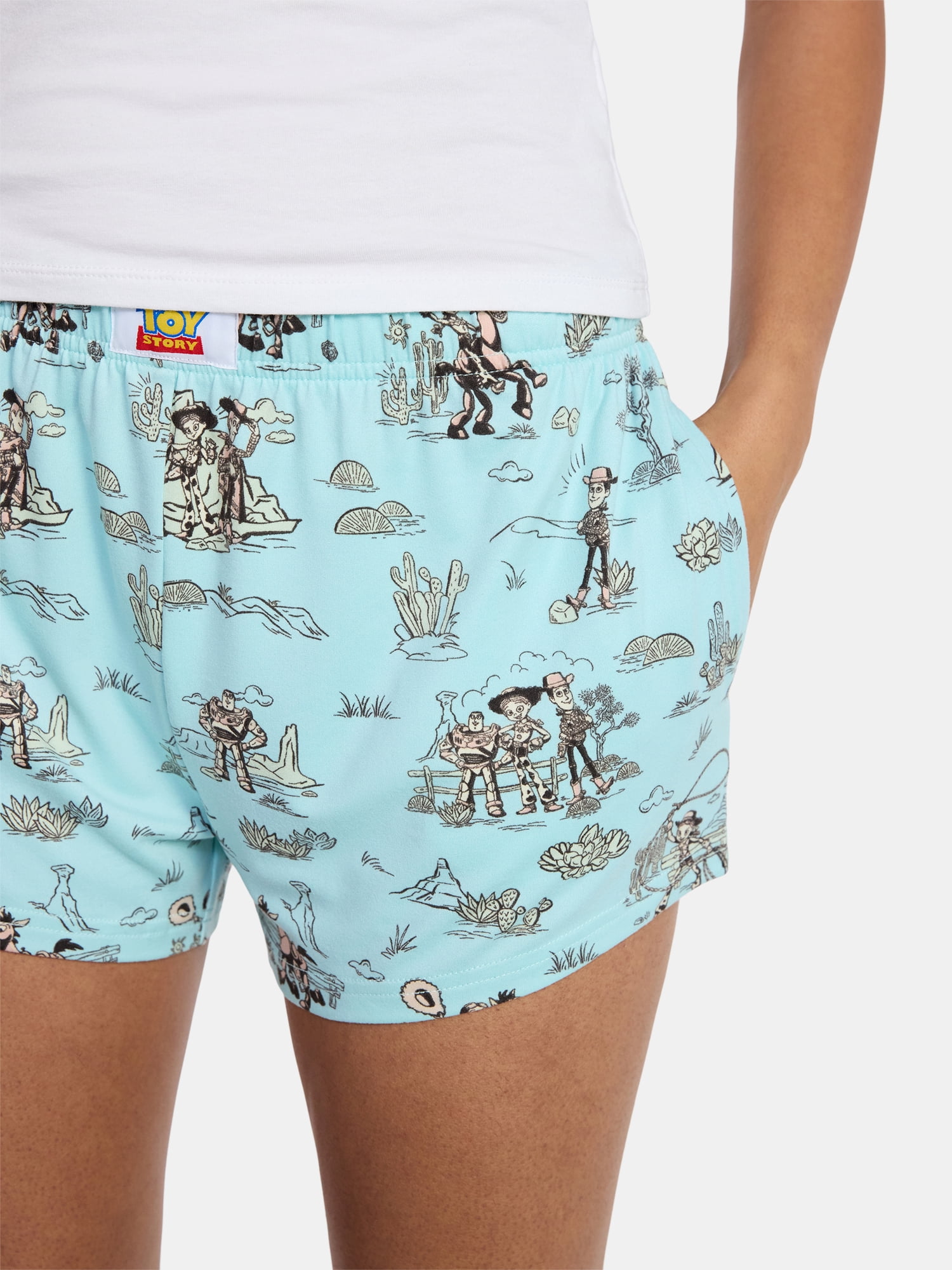 Toy Story Women's Jersey Knit Sleep Shorts, 2-Pack, Sizes XS-3X