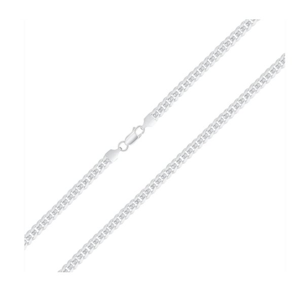 Solid 925 Sterling Silver 22” 2.5mm Miami Cuban Link Chain Necklace Italy for Men & Women, All Ages MST