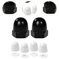 thumbnail image 6 of CoudarTitie Toilet Bolt Covers Easy Installation Decorative Practical Elegant Decoration Set Black White Set, 6 of 9