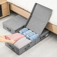 thumbnail image 4 of Cateissary Caja de almacenamiento plegable compartimentada debajo de la cama contenedores debajo de la cama tapas de gran capacidad cajas para el Almacenamiento y organización del hogar, 4 of 6