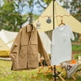 thumbnail image 5 of 2Pcs Practical Hanger Folding Aluminum Alloy Clothes Hanger Outdoor Camping Coat Drying Rack Space Saving Travel Hanger, 5 of 8