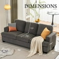 thumbnail image 2 of Merluxy Sofa, Comfy Sofa Couch with Extra Deep Seats, Modern Sofa- 3 Seater Sofa, Couch for Living Room Apartment Lounge, Grey Chenille, 2 of 5