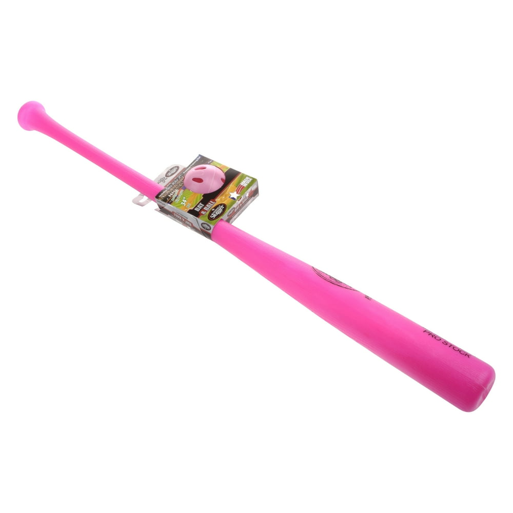 Louisville Slugger Pink Plastic Baseball Bat & Ball Combo