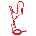 thumbnail image 1 of Cabestro con correa para caballo adulto Hamilton, color rojo, 1 of 1
