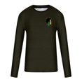 thumbnail image 5 of Blusas y camisas de manga larga con cuello redondo para hombre, blusa con estampado de liberación, de manga larga y cuello redondo, blusa para hombre., 5 of 5