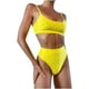 thumbnail image 1 of Conjunto de 2 piezas para mujer Color sólido Cintura alta Bikini Explosión Split Traje de baño OAVQHLG3B Store  lin121212, 1 of 4