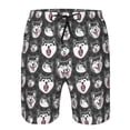 thumbnail image 3 of Vsdgher HUSKY Face Men's Beach Shorts, Surfing shorts, Swim trunks, Quick Dry Swim Trunks for Surfing Beach Fun -3X-Large, 3 of 6