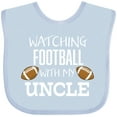 thumbnail image 3 of Inktastic Watching Football with My Uncle Boys or Girls Baby Bib, 3 of 4