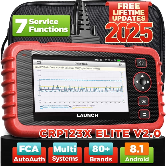 Actualización del escáner OBD2 LAUNCH CRP123X Elite V2.0 2025