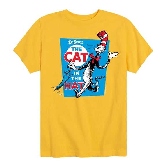 Dr. Seuss - The Cat In The Hat Book Cover - Toddler And Youth Short Sleeve Graphic T-Shirt