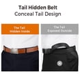 thumbnail image 3 of Brown Leather Adjustable Belt with Slide Buckle, 3 of 5