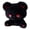 Black Red, variant on Kitten Stuffed Animal - Ultra Soft Sleeping Cat Plush Doll with Embroidered Face, Cute Bedroom Decor, Black/White