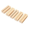 thumbnail image 5 of 60 Pieces Wood Place Card Holders, Wooden Table Number Holder Memo Stand Clamps Stand Card Desktop Message Crafts, 5 of 8