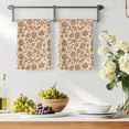 thumbnail image 3 of Brown Floral Kitchen Towels Set of 3, Vintage Rustic Flowers Botanical Spring Absorbent Dish Towels for Kitchen, Microfiber Hand Towel, Quick Drying Tea Towel for Cleaning Decorative Dishcloths, 3 of 7