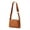 Brown, variant on Triple Zip Small Crossbody Bag with Wide Guitar Strap, Crossbody Purse for Women Trendy