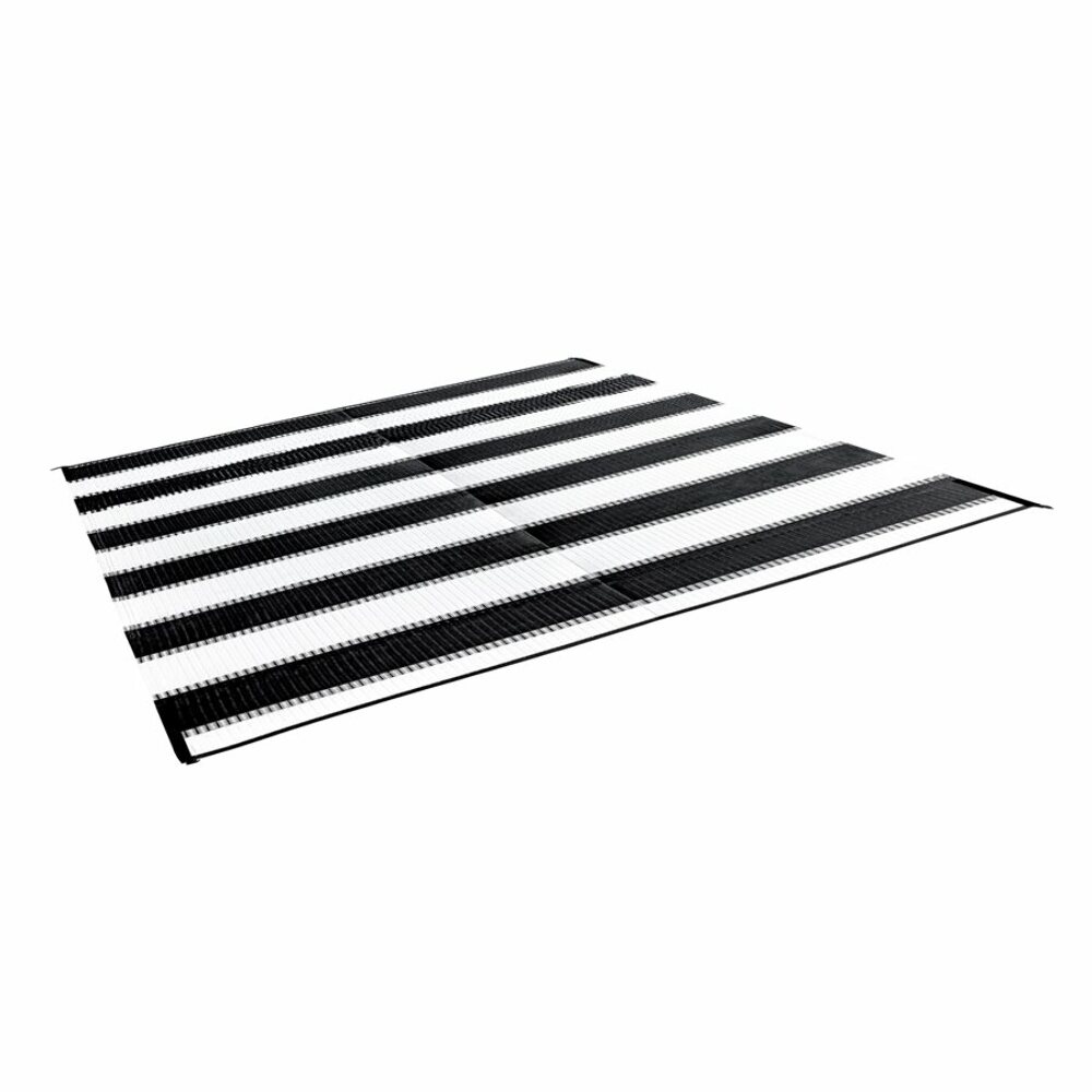 OUTDOOR MAT, 6FT X 9FT, CHARCOAL STRIPE, W/UV - image 3 of 7
