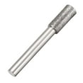 thumbnail image 3 of Diamond Burrs Bits Grinding Drill Carving Rotary Tool for Glass Stone Ceramic 120 Grit 1/4" Shank 8mm Cylinder 5 Pcs, 3 of 4