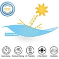 thumbnail image 7 of Weilanxin Long Sleeve Swim Shirts for Men Sun Protection Shirt Running Rashguard UPF 50+ UV Swimwear Athletic Workout Blue Size S, 7 of 7