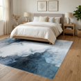thumbnail image 3 of ODIKA 6'x9' Ultra-Soft Area Rug, Abstract Watercolor With Modern Boho Splatter And Marbled Accents None Washable, Bare feet friendly, Silk-Touch for Guest Room, Bedroom, 3 of 7