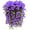 Purple, variant on LSLJS Hanging Artificial Flowers Simulation Violet Silk Flowers Decoration, 33.5" Long No Fade Faux Plastic Plant Garland String DIY Rattan Floral Vine for Home Bridal Party Wall Porch Window