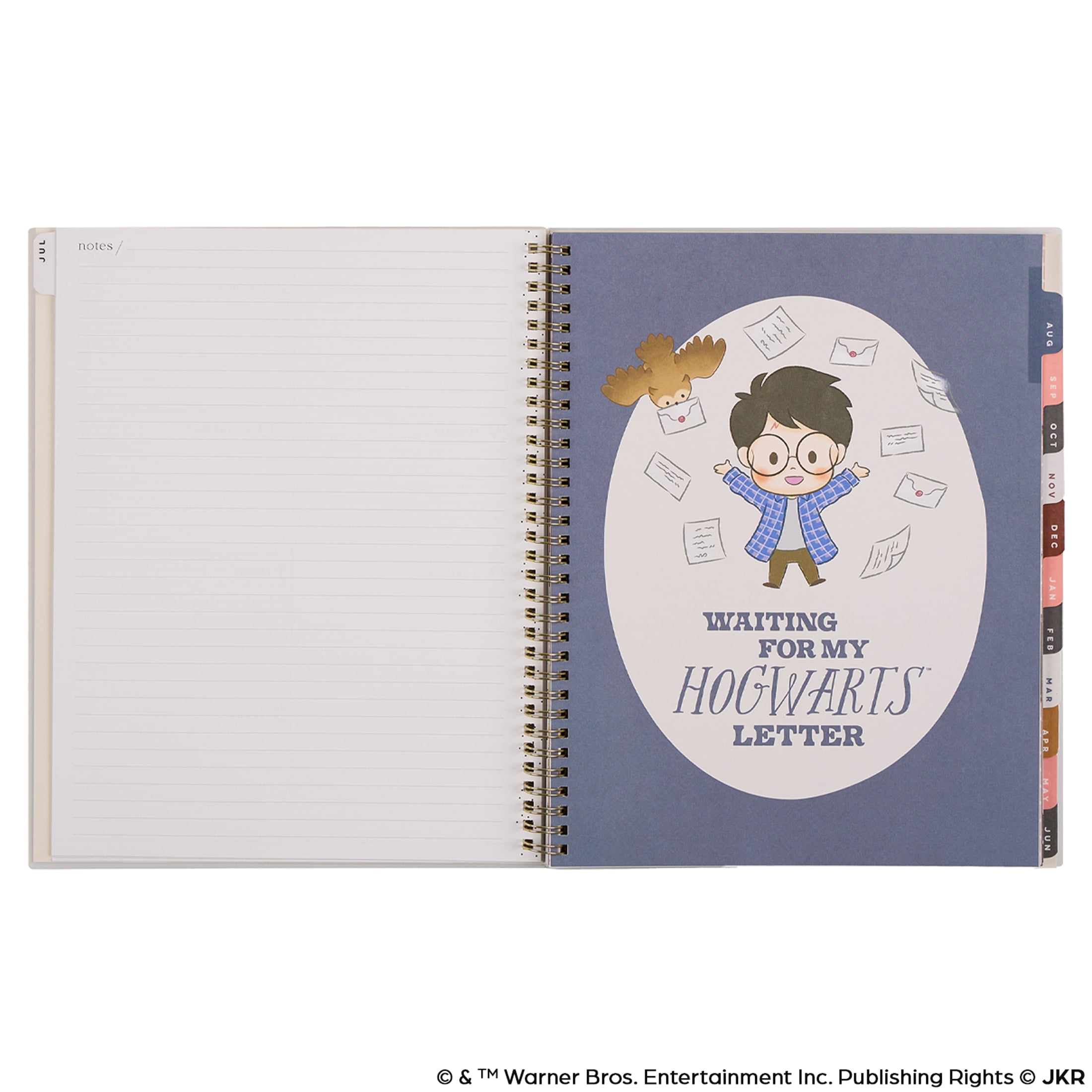 Organized by Happy Planner, Harry Potter Tiny Magic Big Dated Planner, (8.5" x 11"), 12 Month July 2025-June 2026, metal twin loop