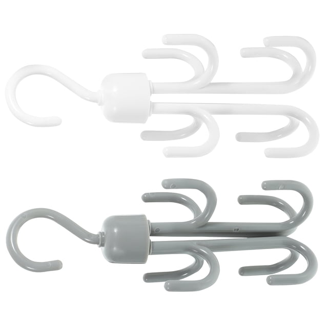 2 perchas para cinturón, organizadores de perchas de plástico para colgar cinturones, accesorio para armario