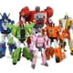 thumbnail image 3 of Figuras de acción de gran tamaño 6 en 1, Juguetes de transFormación, modelo de dinosaurio rosa, Juguetes de Robot de aleación ABS +, regalos para niños y adultos, 3 of 4