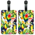thumbnail image 1 of Colorful Birds - Luggage ID Tags / Suitcase Identification Cards - Set of 2, 1 of 5