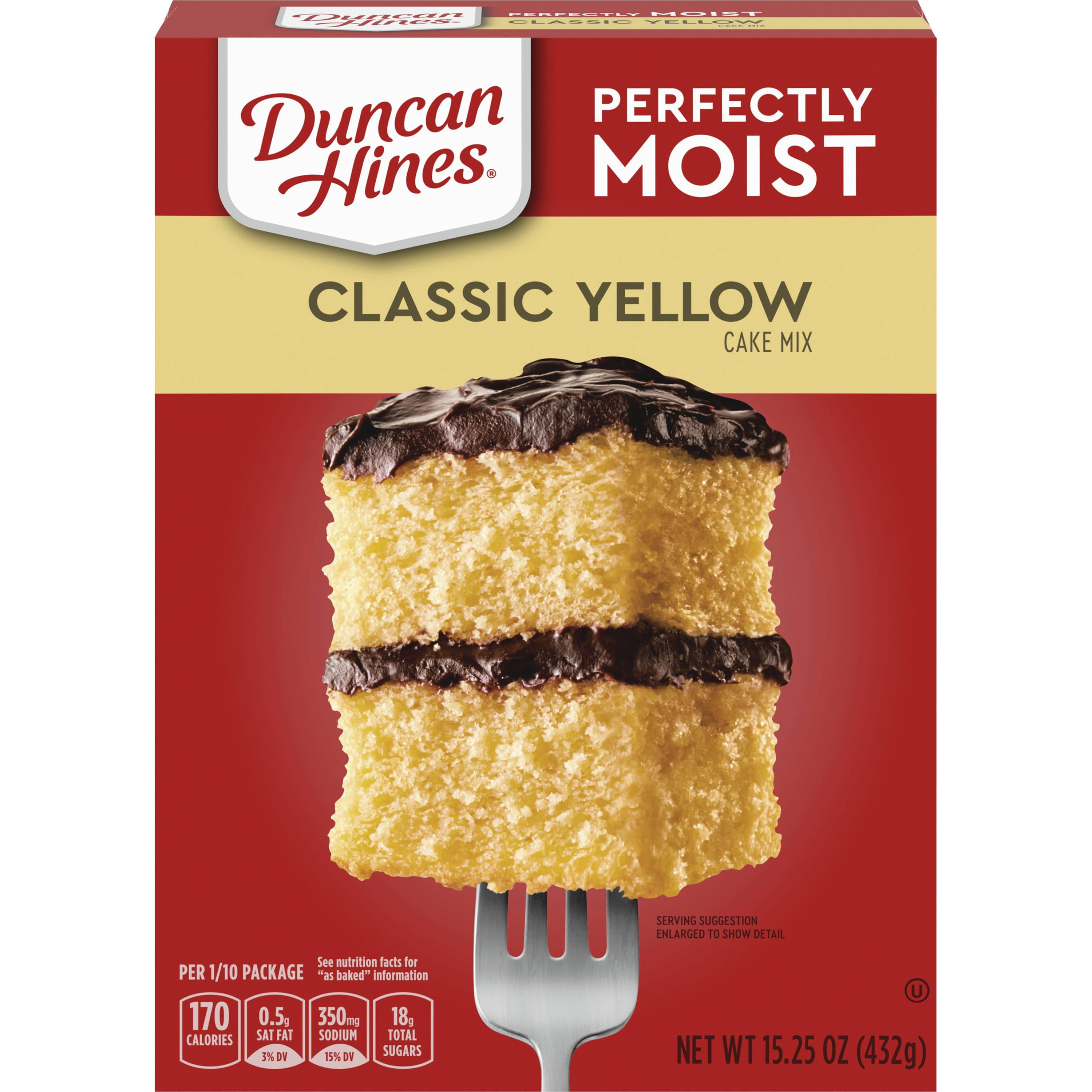 Duncan Hines Classic Yellow Deliciously Moist Cake Mix 15 25 Oz 