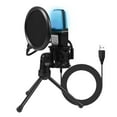 thumbnail image 1 of Classic net red condenser wheat RGB seven-color luminous microphone with shockproof USB computer video game microphone, 1 of 9