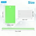 thumbnail image 2 of Uxcell Luggage Tags Flexible Travel Bag Name ID Identifier Label Tags Travel Essentials Green, 2 of 6
