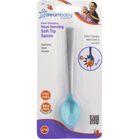 Dreambaby® Color Changing Heat Sensing Soft Tip Spoon 4+M, 1.0 CT
