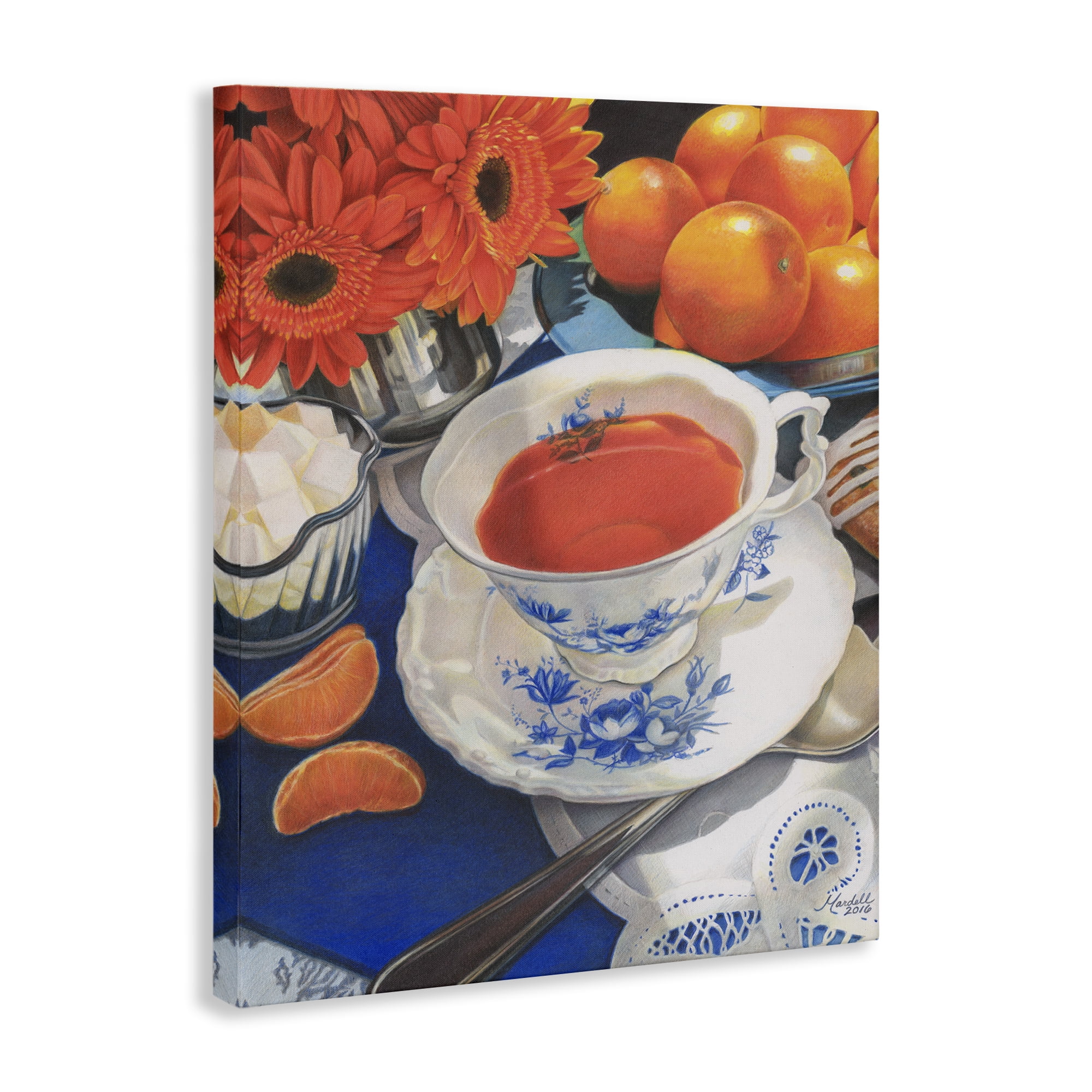Stupell Industries Citrus Tea Time Food & Beverage Painting Gallery Wrapped Canvas Art Print Wall Art, 24 x 30