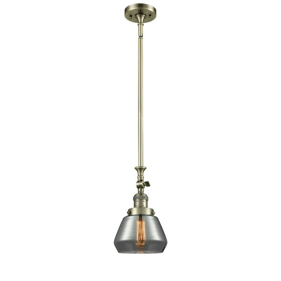 Innovations 1-LT Vintage LED Fulton 7" Mini Pendant - Antique Brass - 206-AB-G173-LED