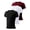 Black+white+red, variant on Men's Athletic Compression T-Shirts 3-Pack - Moisture-Wicking Crew Neck Short Sleeve Tops for Running & Sports