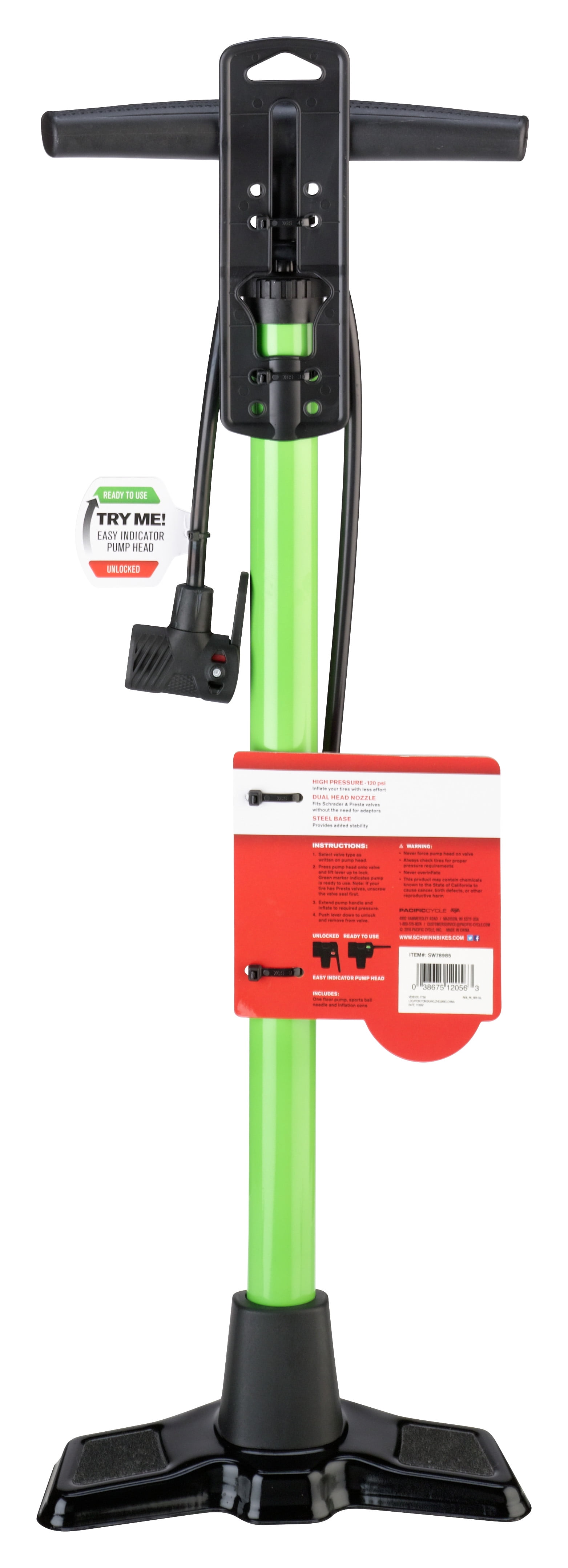 schwinn bike pump walmart