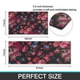 thumbnail image 7 of Pioneer Flower Floral Print Pattern Kitchen Rugs Sets Of 2,Anti Fatigue Kitchen Mat Rugs Non Slip Washable,Decorative Kitchen Floor Mats for Kitchen,Sink,Laundry,17"x30"+17"x47", 7 of 7
