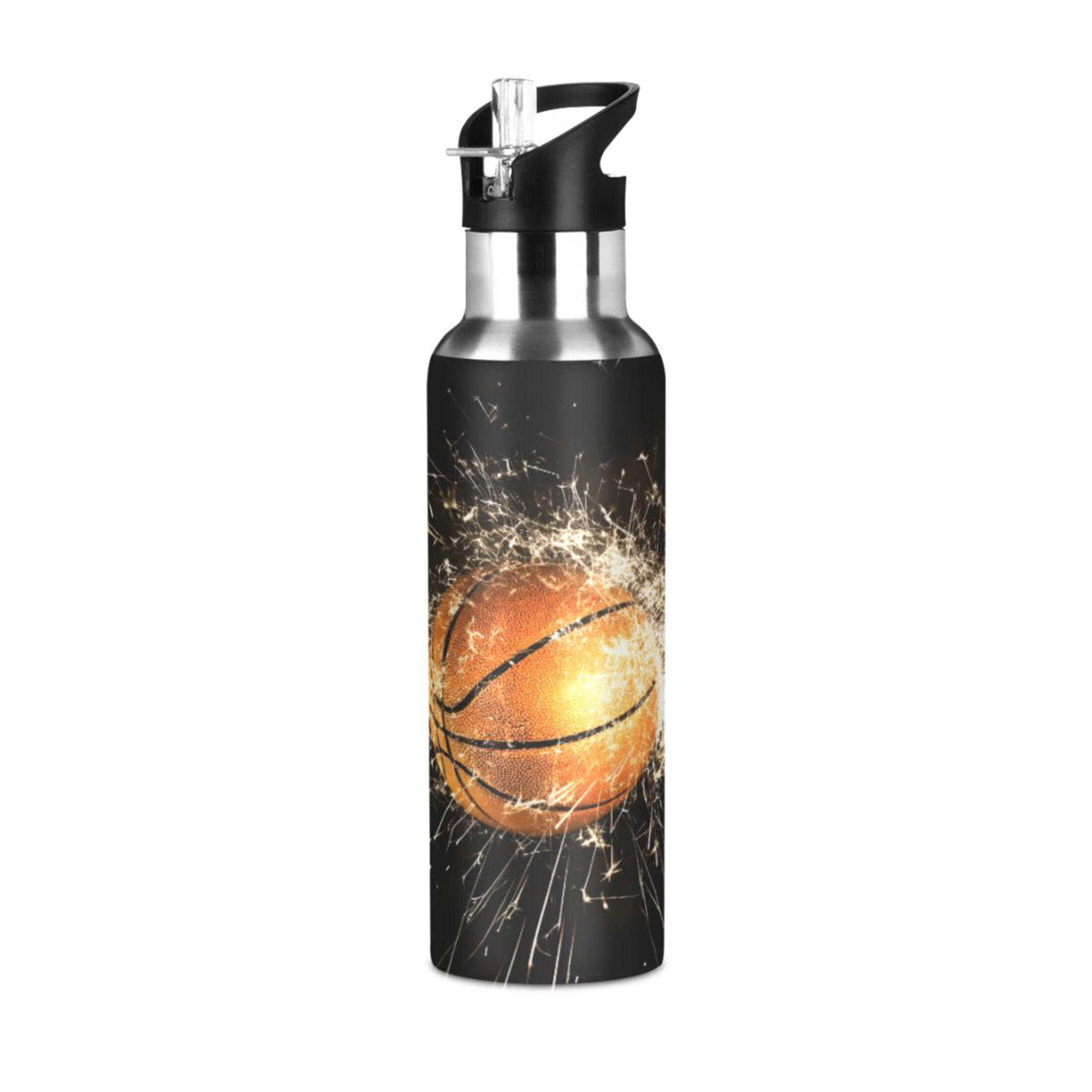 Owala Insulated 16 oz Black Stainless Steel Water Bottle - Walmart.com