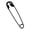Black, variant on Oversized Metal Safety Pin Hair Clip Minimalist Creative Exaggerated Hair Barrette Large Back Head Hair Accessory for Thick Hair