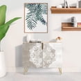 thumbnail image 2 of PixonSign Sideboard Buffet Cabinet, Kitchen Storage Cabinet with 2 Doors, Duotone Geometric Indian, Cupboard Console Table for Dining Room - 35" L x 18" W x 29" H, 2 of 5