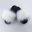 

Luoximo Slides Fuzzy Fluffy Slippers Flat Soft Sandals Open Toe - US Seller