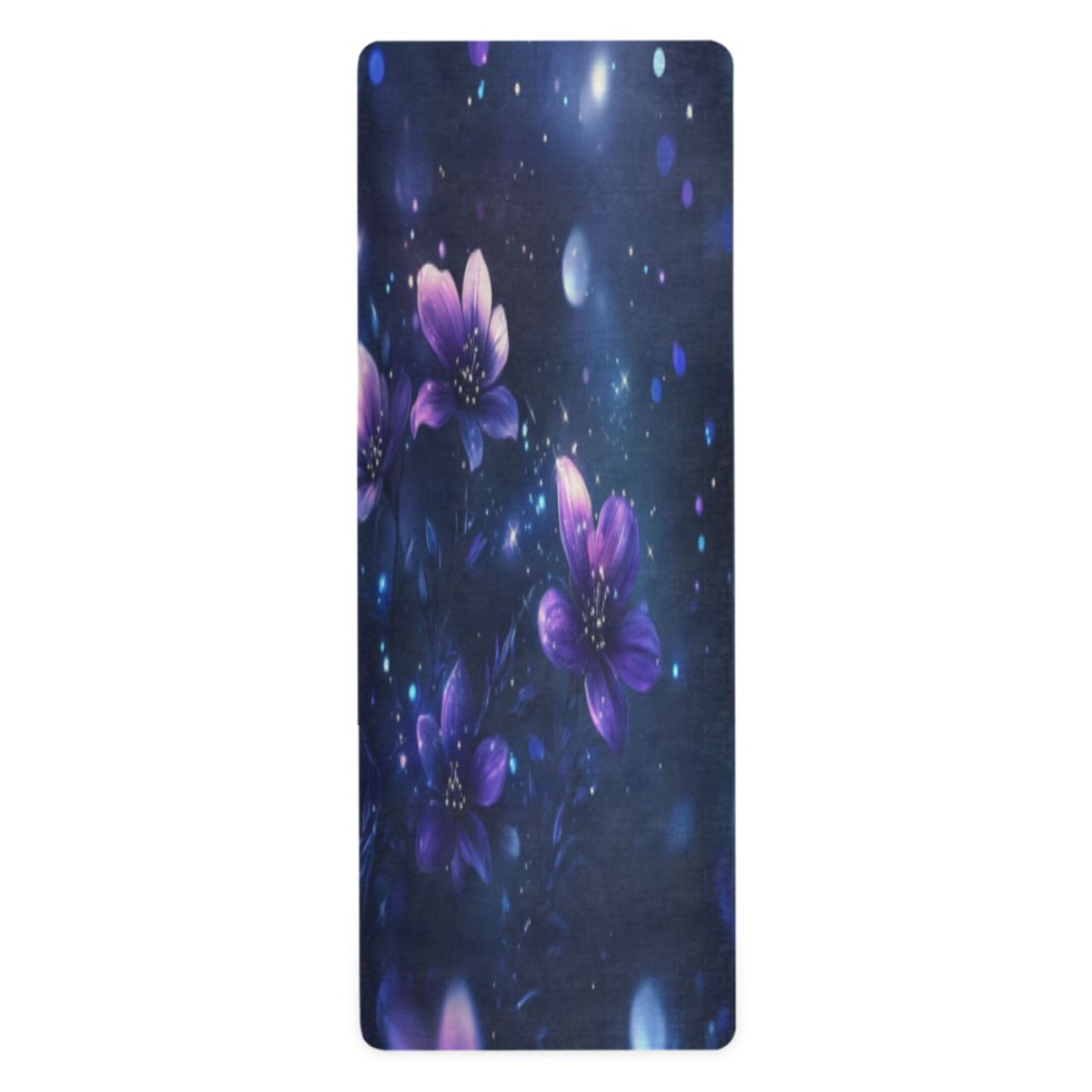 BZSMCE Yoga Mat Women Fitness Mat Starry Blossom Pattern