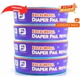 thumbnail image 3 of Diaper Pail Refills Compatible with Diaper Genie and Munchkin Pails | 1280 Count (4-Pack,320 Count), 3 of 4