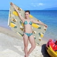 thumbnail image 6 of Coolnut Beach Towels Bee Lemons Fruit Camping Towels Animal Plant Sand Free Beach Towel, 30"x60" Large Beach Towels Quick Dry Bath Travel Towels Pool Yoga Beach Mat for Men Women, 6 of 6