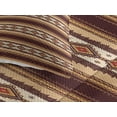 thumbnail image 3 of Ambesonne Native Quilted Coverlet 3 Pcs, Old American Motif, Queen Size, Maroon Beige Peach, 3 of 4