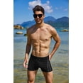 thumbnail image 6 of COOFANDY Mens Swim Trunks Swim Briefs Square Leg Sexy Tight Swimwear Bathing Suit Board Short with Liner, 6 of 6