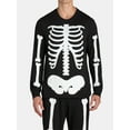 thumbnail image 5 of Halloween Men’s Family Matching Pajamas Glow In The Dark Skeleton Set by Way to Celebrate, 2-Piece, Sizes S-3XL, 5 of 6